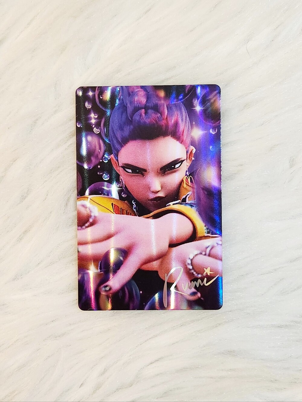 McDonald's x KPDH Rumi Holographic Card + Hello Friend Derpy Cat Card